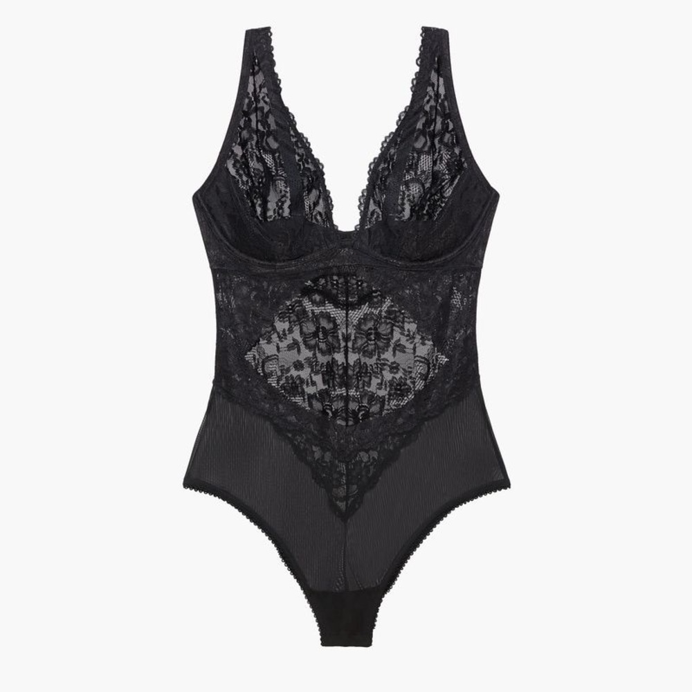 Floral Lace Teddy (2X)